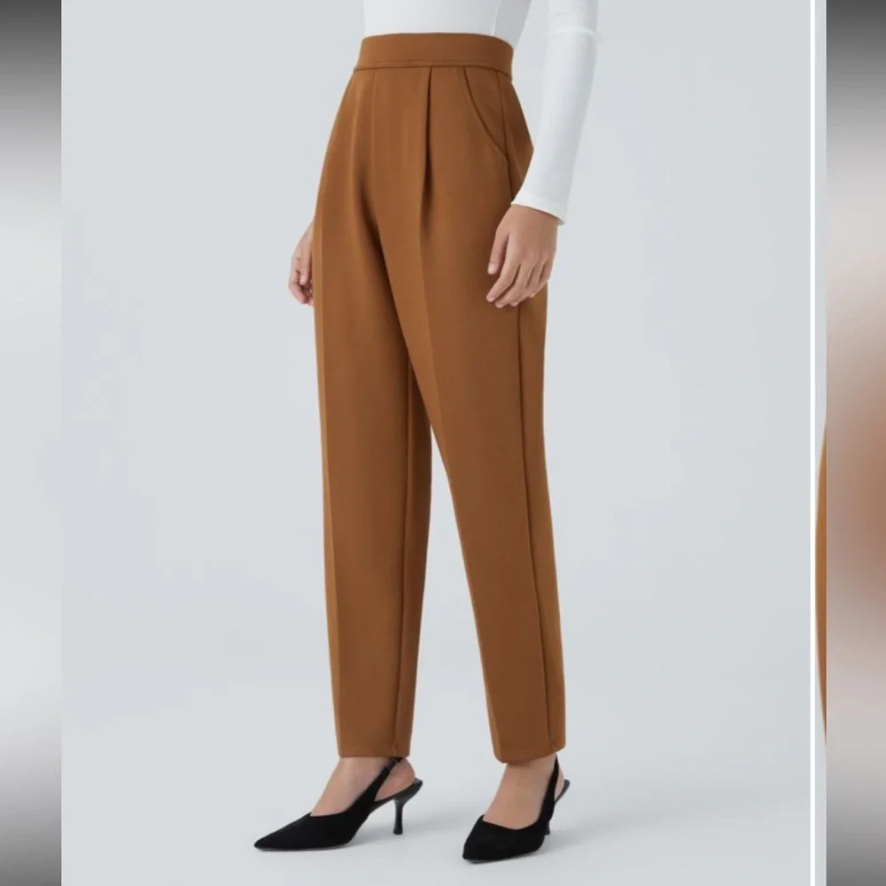 HALARA HIGH WAISTED SIDE POCKET TAPERED WORK PANTS - Picture 3 of 10